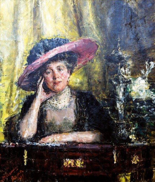 Antonio Mancini - Lady Phillips olio su tela, anno 1909, 90,1x76,5 cm. Johannesburg Art Gallery, Johannesburg