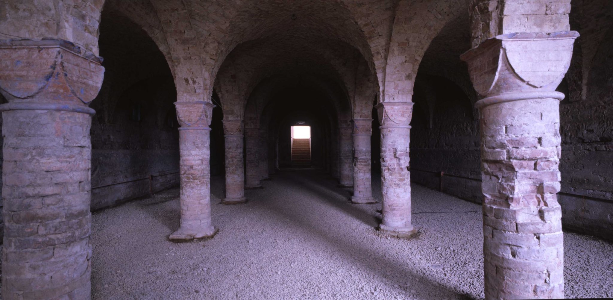 Sede CSAC_Abbazia Valserena, la Sala ipogea nel 2002, Foto Paolo Rosselli