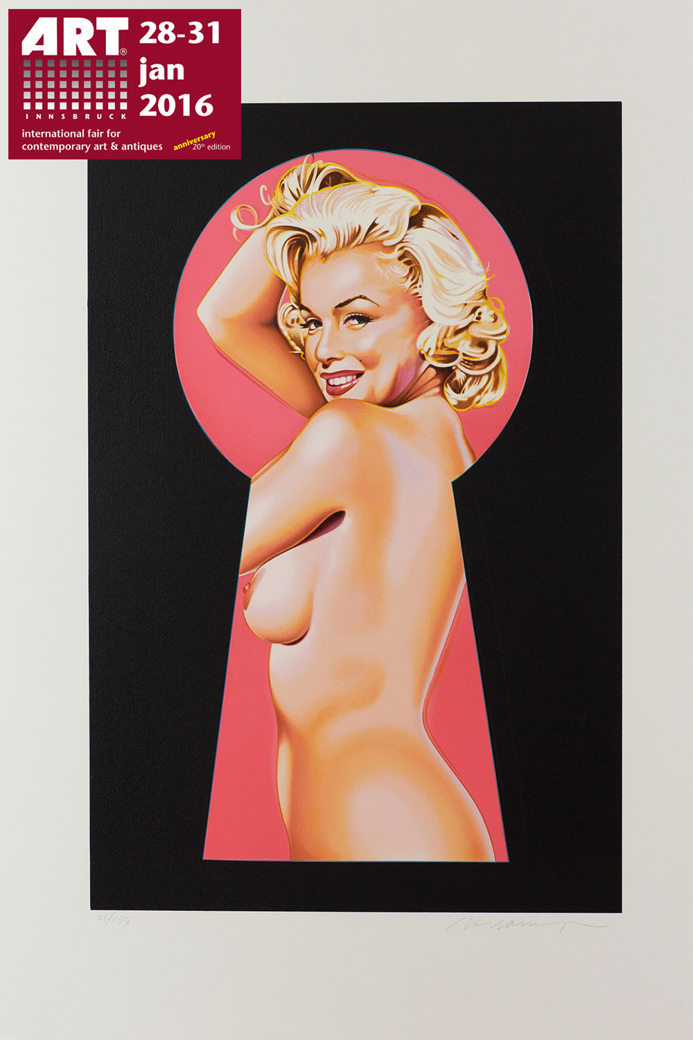 Peek a boo Marilyn (Mel Ramos), 2002, 80x58,5-cm courtesy of Galerie-Rhomberg - Innsbruck - A 