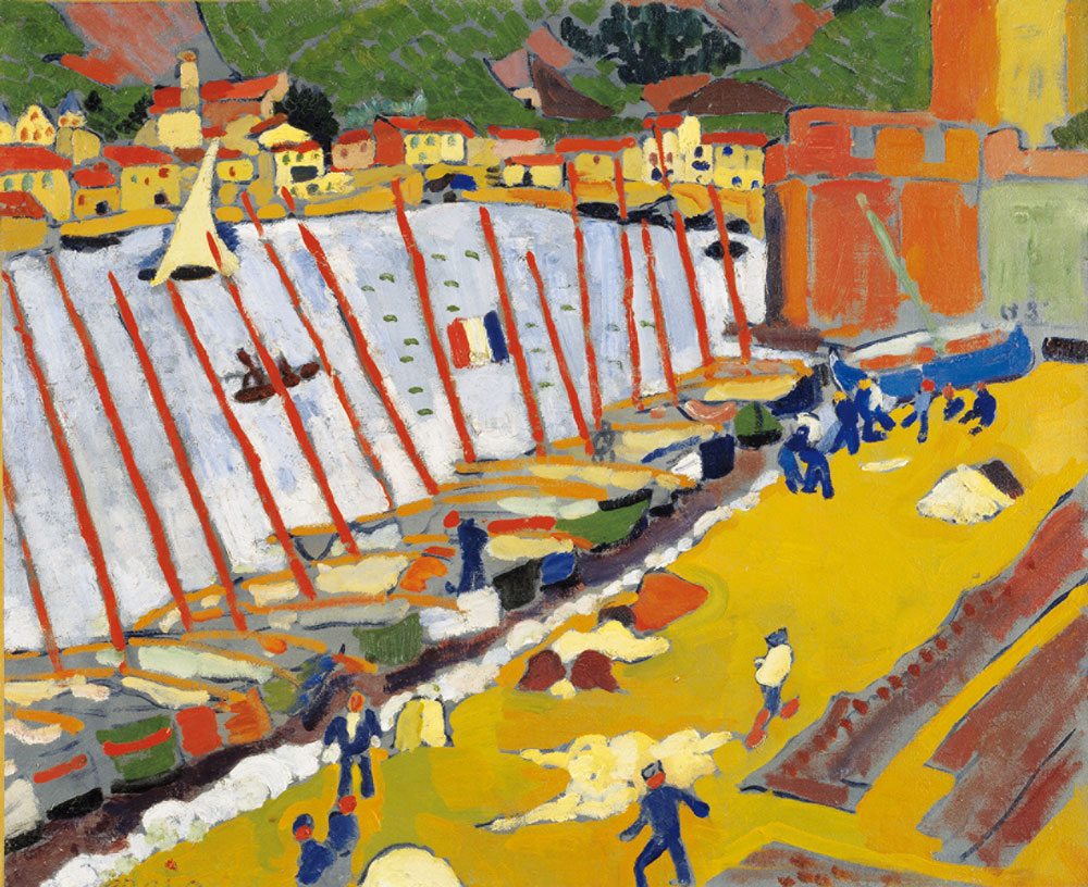 André Derain - Il sobborgo di Collioure anno 1905, olio su tela, 59,5x73,2 cm. Collection Centre Pompidou, Paris Musée national d’art moderne - Centre de création industrielle - Crédit photographique : (c) Centre Pompidou, MNAM-CCI/Philippe Migeat/Dist. RMN-GP” © André Derain by SIAE 2015