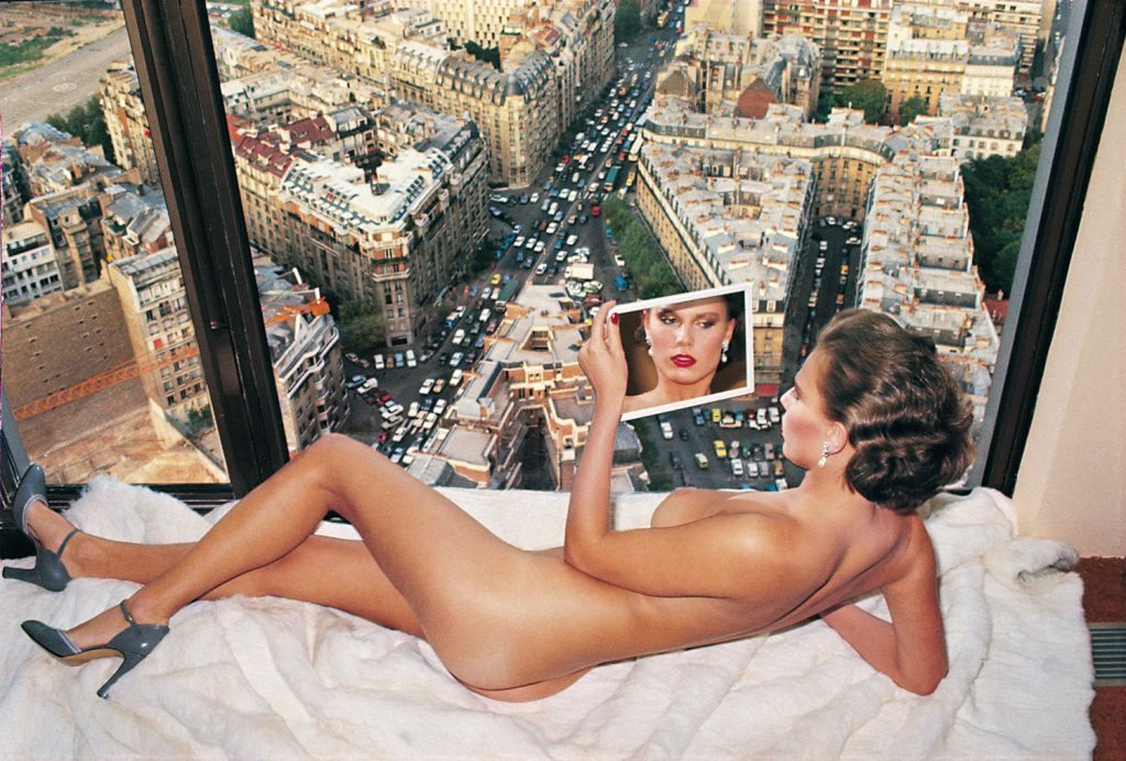 Bergstrom over Paris - from the series Sleepless Nights, 1976 © Helmut Newton Estate