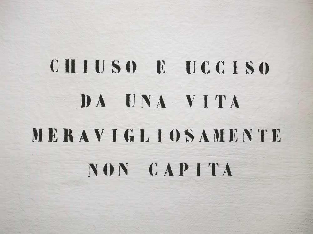 Vincenzo Agnetti - Ritratto di uomo. 1971, 75x100 cm. Courtesy Archivio Vincenzo Agnetti