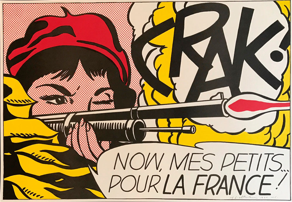 Roy Lichtenstein - Crak!, 1963-64 Courtesy of Galerie Haas & Gschwandtner