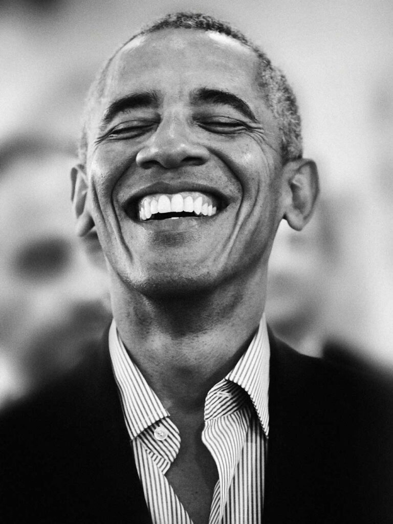 "Giovanni Gastel .Rewind”. Milano, Palazzo Citterio; immagine in mostra. Barack Obama, 2017
